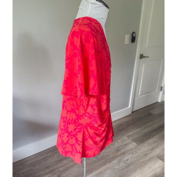 Michael Kors Women's Printed Ruched Flutter-Sleeve Top - NWT! - Picture 10 of 10